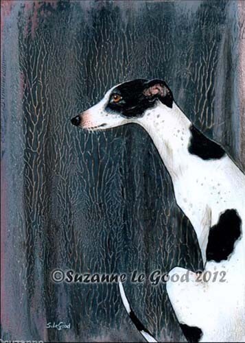 Greyhound dog print from - dog,