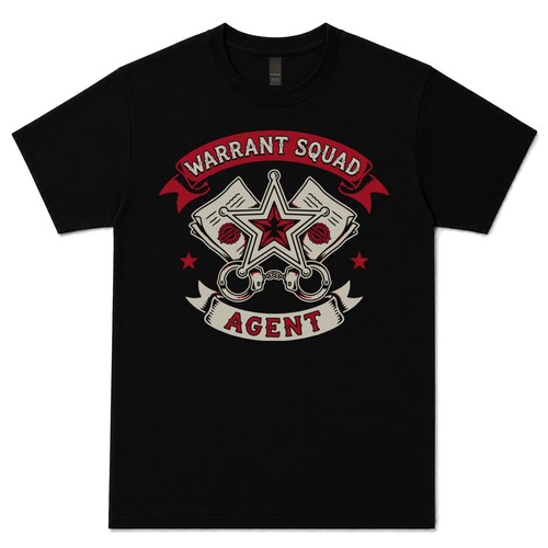 Warrant squad agent shirt - warrant, t-shirt