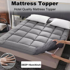 Hotel Quality Mattress Topper 10cm Deep Thick Single Double King Super All Sizes