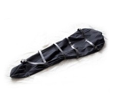 Black Canvas Full Body Binding Bondage Suit Sleep Sack Bag With Straps