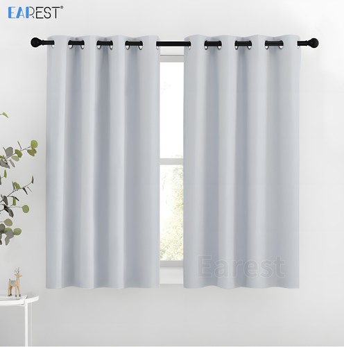 2pcs blackout curtains - curtains, eyelet