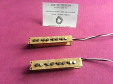 Toltec Pickups Handwound HOT Alnico 5 Jazz Bass Pickups. 11.5K + 10K