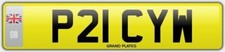 Pricey Price number plate P21 CYW CHERISHED CAR REG W PRICE name plate PRICES UK