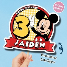 Mickey Mouse cake topper -