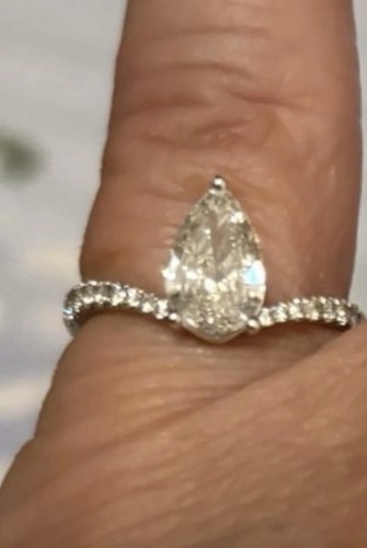 Gia 1carat pear natural - gia,