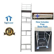 Scaffold Tower + Boards 7.2m 4x 2ft 6in Working Ht DIY Galvanised Steel Towers