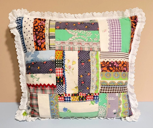 Patchwork pillow - 70's,