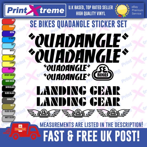 Quadangle bmx vinyl - quadangle, decals
