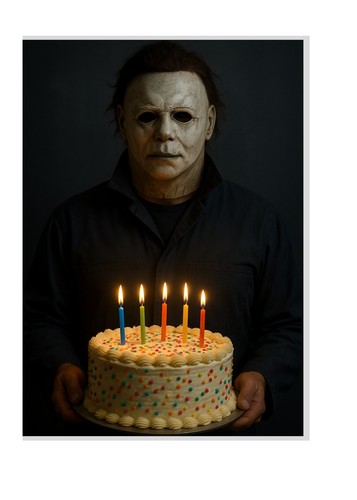 Horror birthday card - horror,