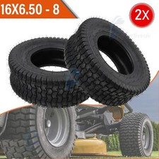 2PCS 16x6.50-8 4ply TURF RIDER GOLF BUGGY RIDE ON GARDEN LAWNMOWER TRAILER TYRES