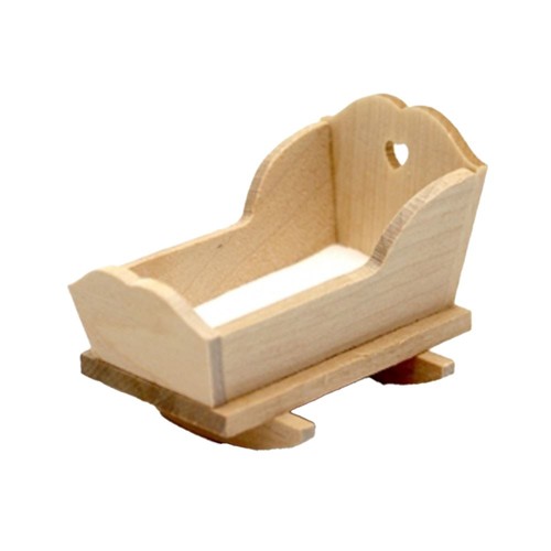 Dolls house bare wood rocking - dolls,