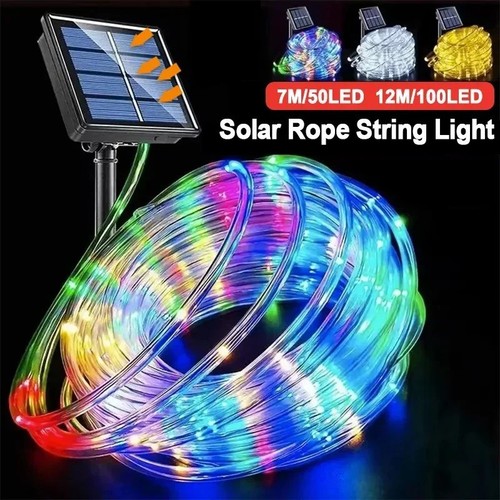 Solar rope lights outdoor - solar, tube