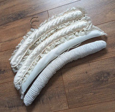 Vintage Set Of 4 Satin Covered