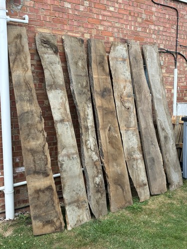 Seasoned live edge oak wood - seasoned,
