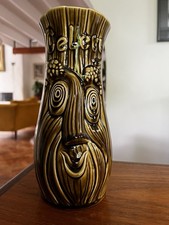 Vintage 1960s Collectable English James Sadler Glazed Celery  Vase Green