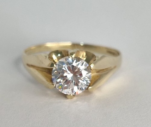 Mens vintage 9ct gold cubic - mens,