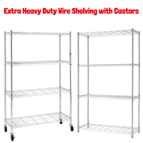 Chrome tier wire shelving - chrome, 4