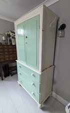 Victorian Linen Press Antique Pine Painted Larder Cupboard Delivery Available