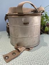 VINTAGE French ORIGINAL GALVANISED Grape PICKERS BUCKET BASKET 11 X 12 Inches