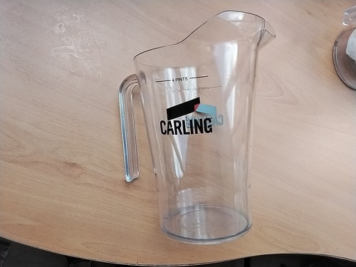 Carling pint acrylic pitcher - pint,