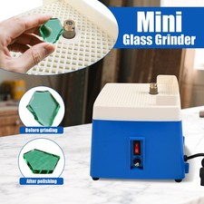 220V Mini Portable Stained Glass Grinder Diamond Automatic Art Grinding Tools UK