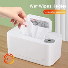 Baby Wipe Warmer Heater with LED Display Wet Towel Dispenser Portable USB Charge