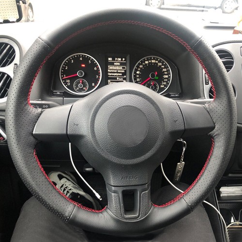 Perforated leather steering - perforated,
