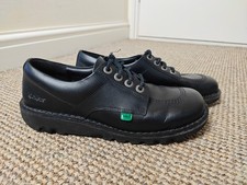 Kickers Kick Lo Black Leather
