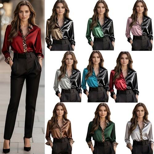 Women elegant satin contrast - women,