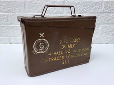 1959 BRITISH MILITARY WAR DEPARTMENT METAL AMMO BOX