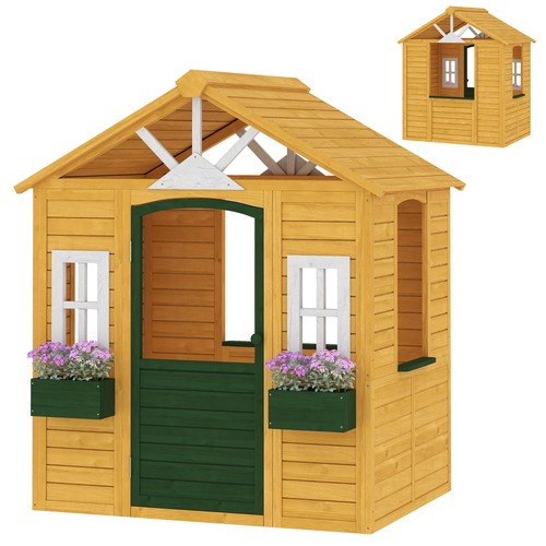 Wooden kids playhouse - kids, with