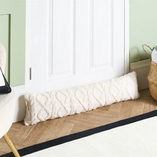 OHS Cable Knit Draught Excluder Draft Insulation Wind Blocker Door Stopper Decor