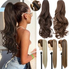 Real Long Ponytail Claw Clip