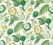 SANDERSON CURTAIN FABRIC DESIGN Jackfruit Outdoor 4.8 METRES BOTANICAL GREEN