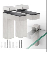 2 X Shelf Brackets Glass Shelf