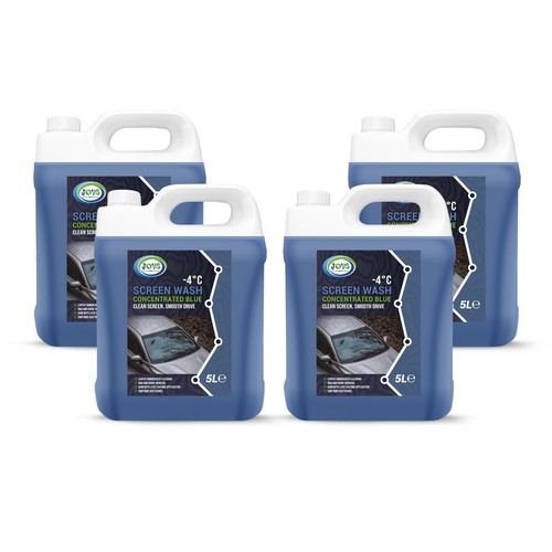 Blue car screenwash - car,