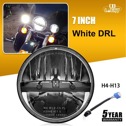 Led motorcycle headlight - 7",