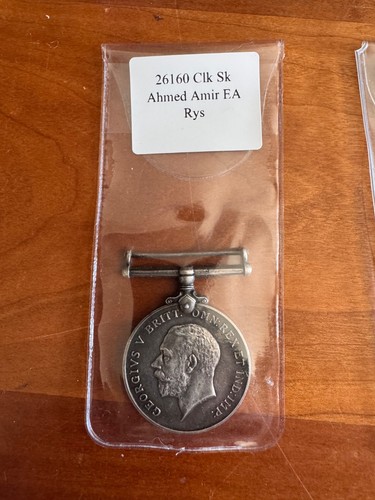 Ww1 british war medal - war, clerk