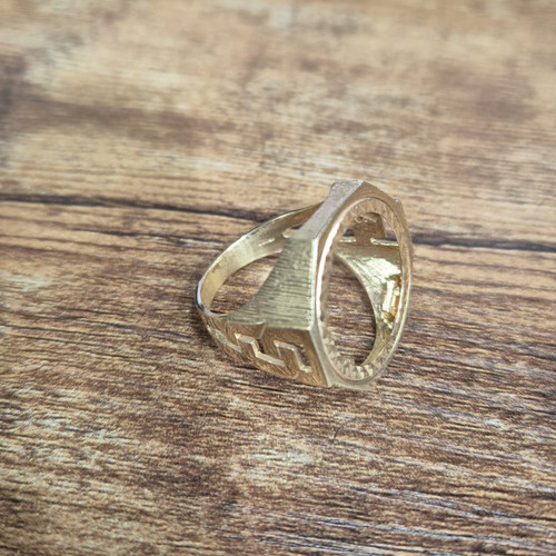 9ct yellow gold hexagon side - yellow,