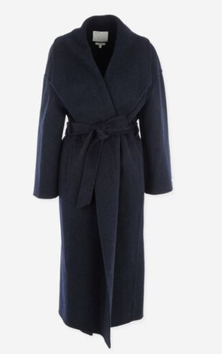 Skovde blue wool - wool, wrap