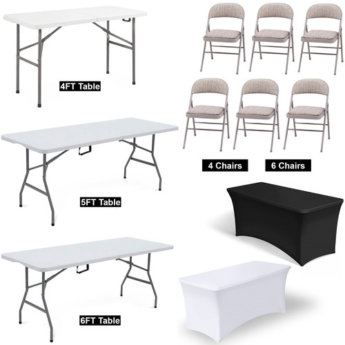 6ft folding table trestle - table,