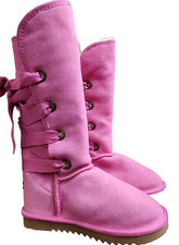 Ukala Midcalf Pink Suede Boots