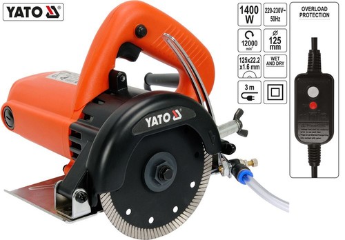 Stone cutting saw 125mm