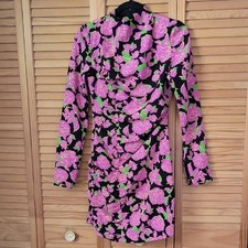 Zara NWT Purple Floral Bodycon