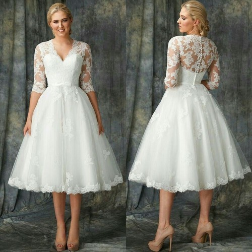 Vintage wedding dresses - v, neck