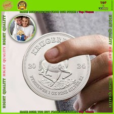 NEW 2024 Krugerrand Silver 1 oz 999 Silver Coin 1 Rand South Africa 999