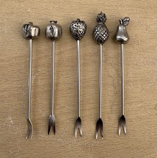 Set of 5 Vintage Silver Plate