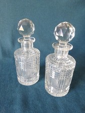 Pair Of Vintage Cut Glass