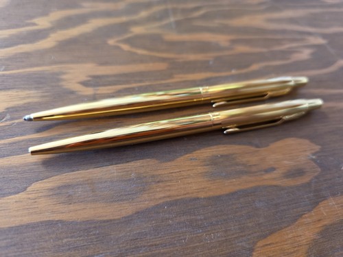 Parker gold pen and pencil - gold, set