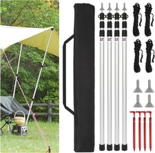 4x 230cm Tent Poles Telescopic